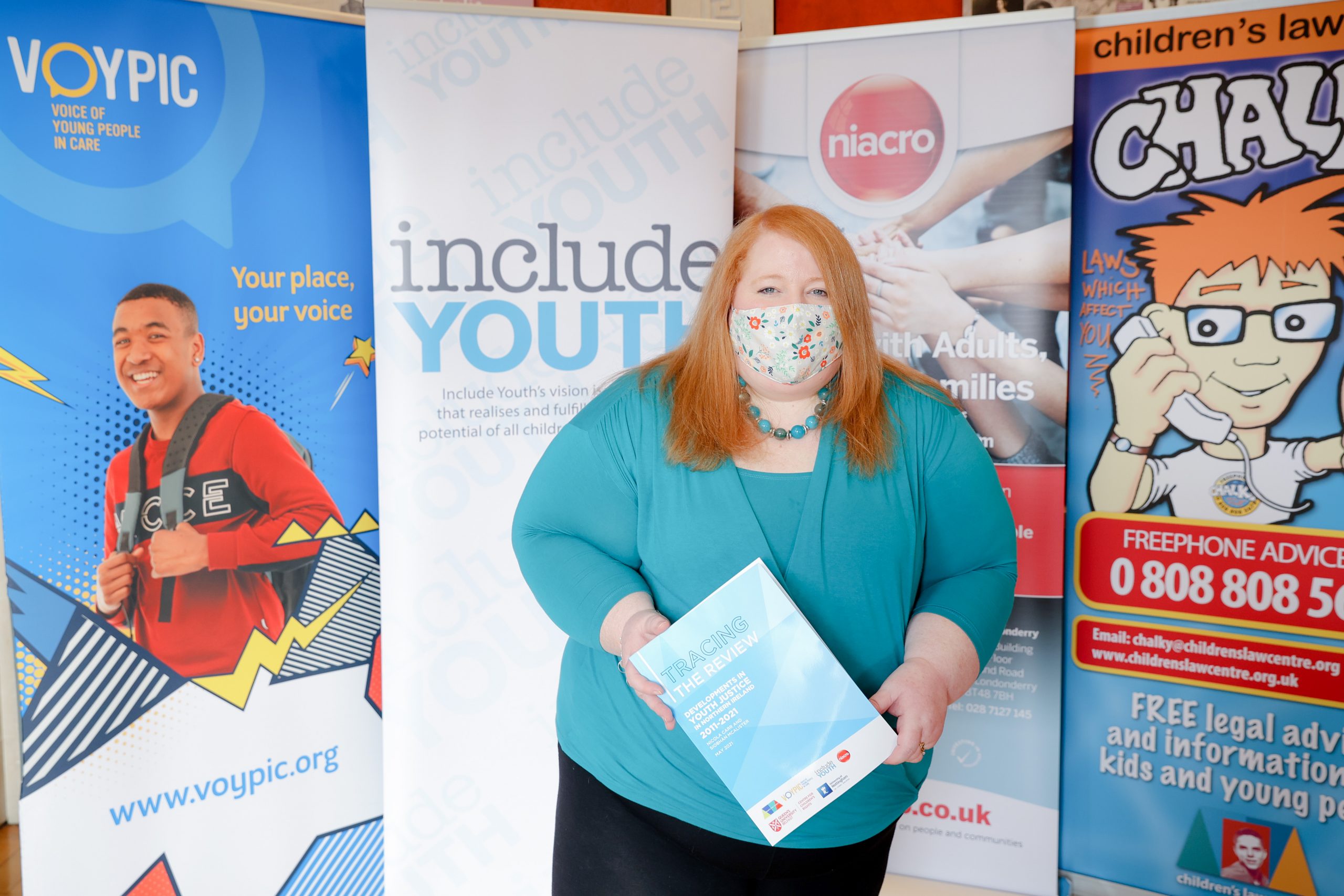Justice Minister, Naomi Long MLA, at the launch of 'Tracing the Review' at Stormont on Tuesday 23 November